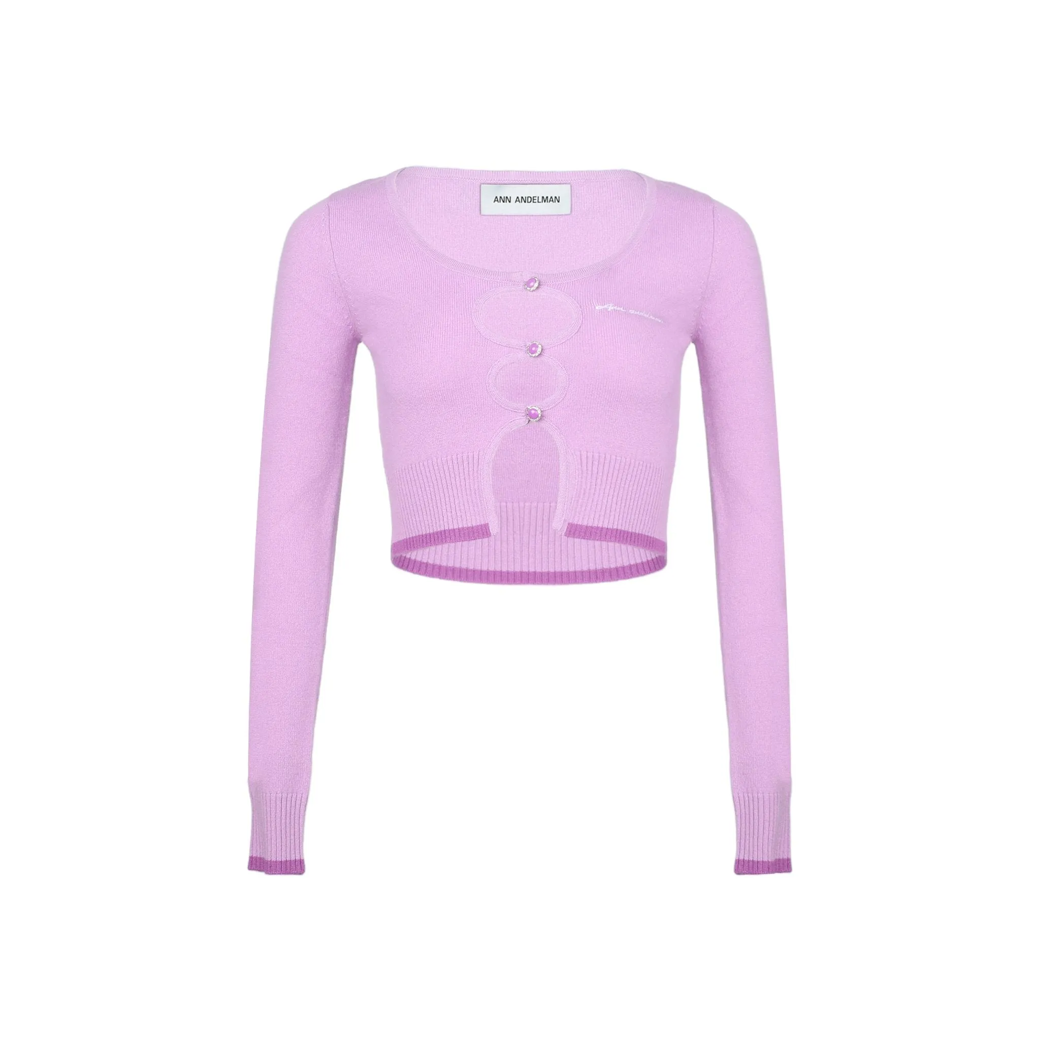 Light Purple Woolen Cardigan