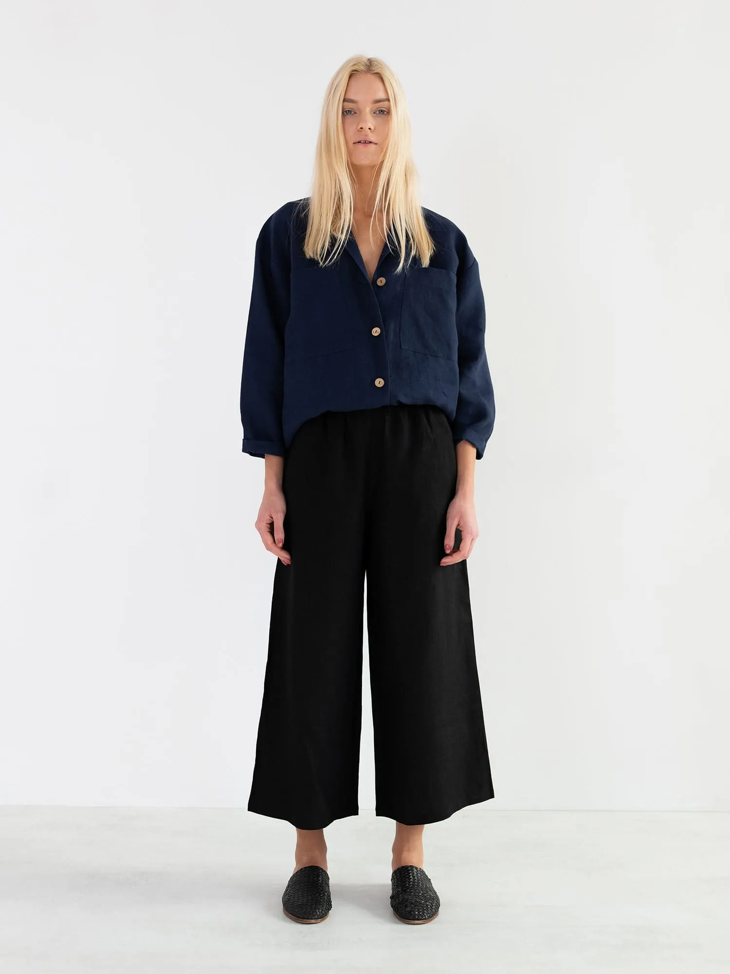 Linen Button-Up Shirt