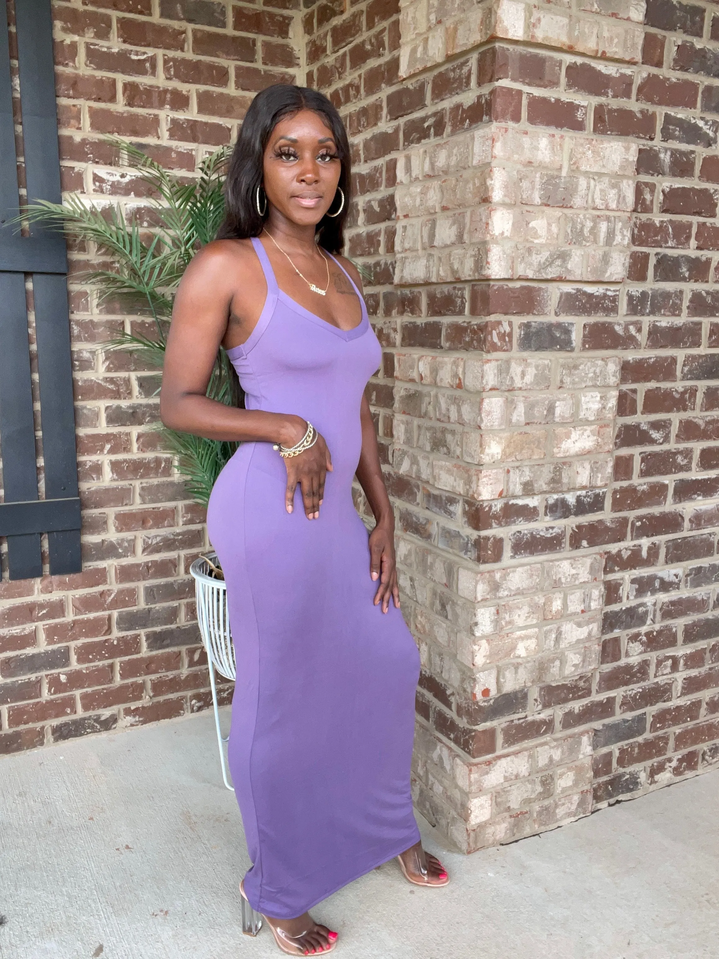 Racer Back Maxi Dress